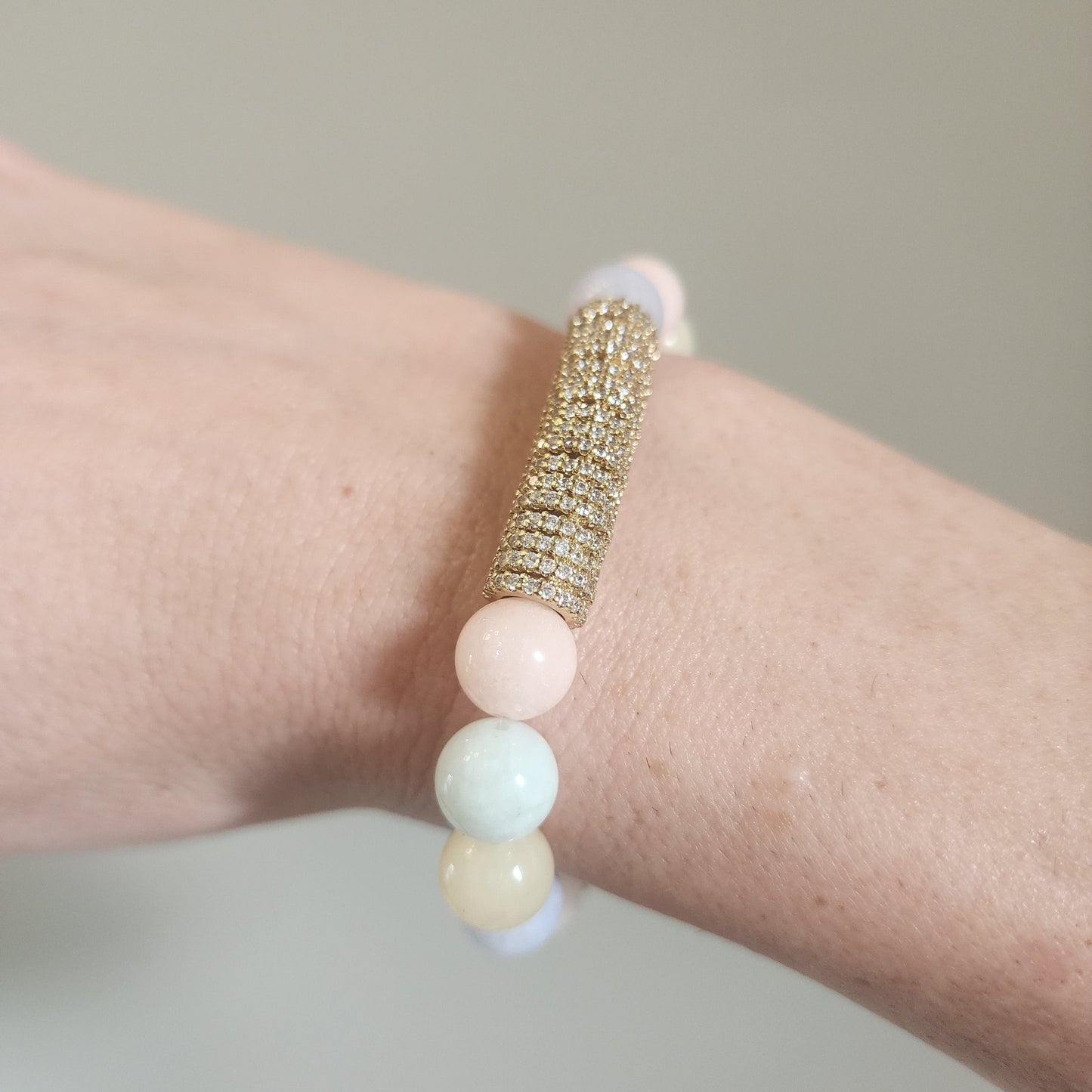Candy Stretch Bracelet in Morganite