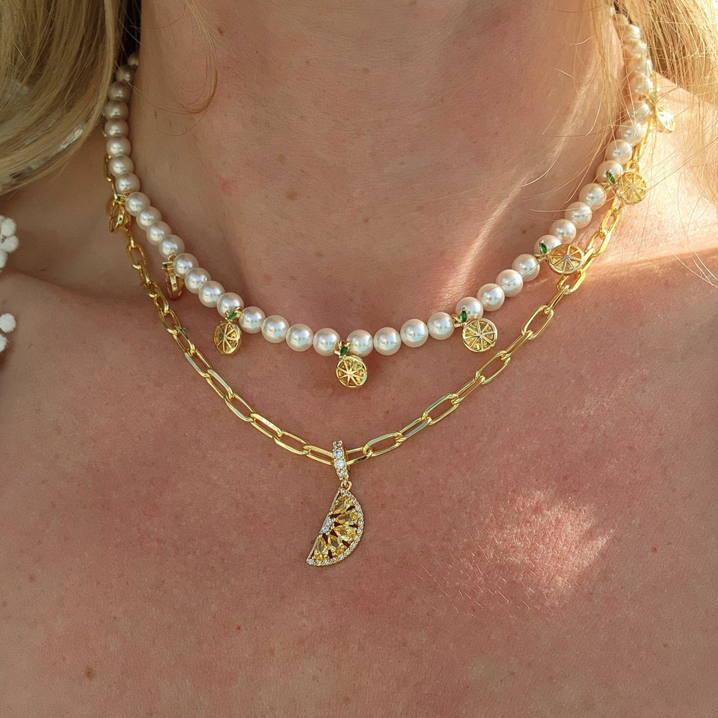 Citron Pendant Necklace