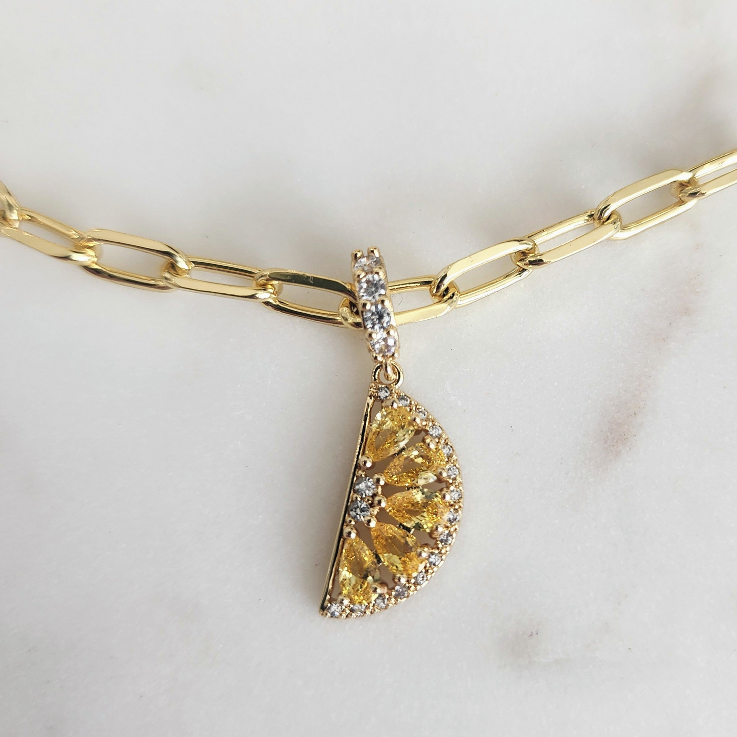 Citron Pendant Necklace