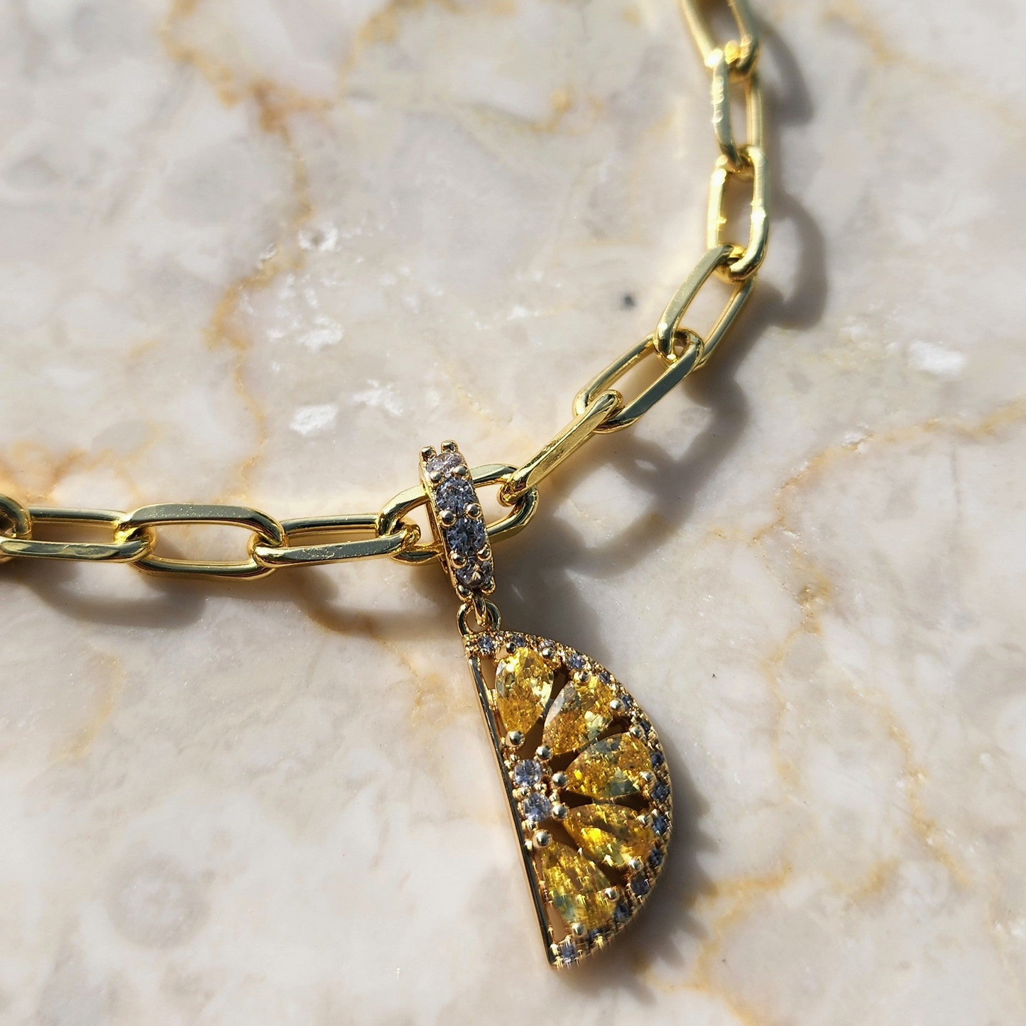 Citron Pendant Necklace