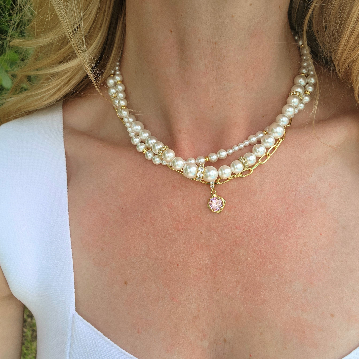 Colony Pink Necklace