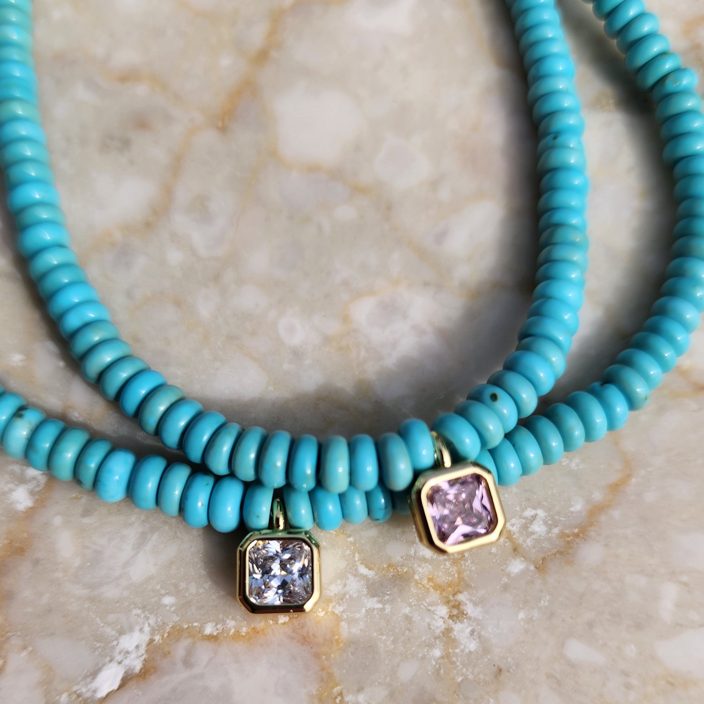Solitaire Beaded Necklace