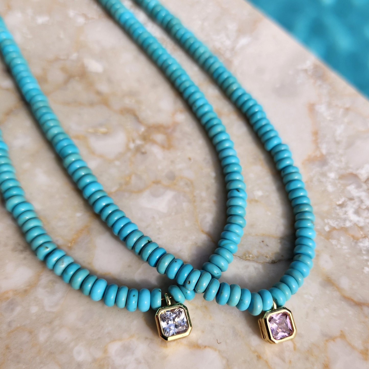 Solitaire Beaded Necklace
