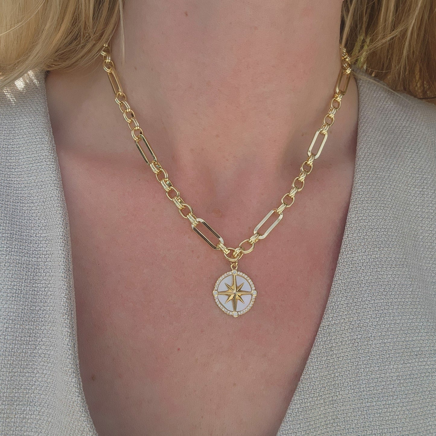Compass Chain Necklace