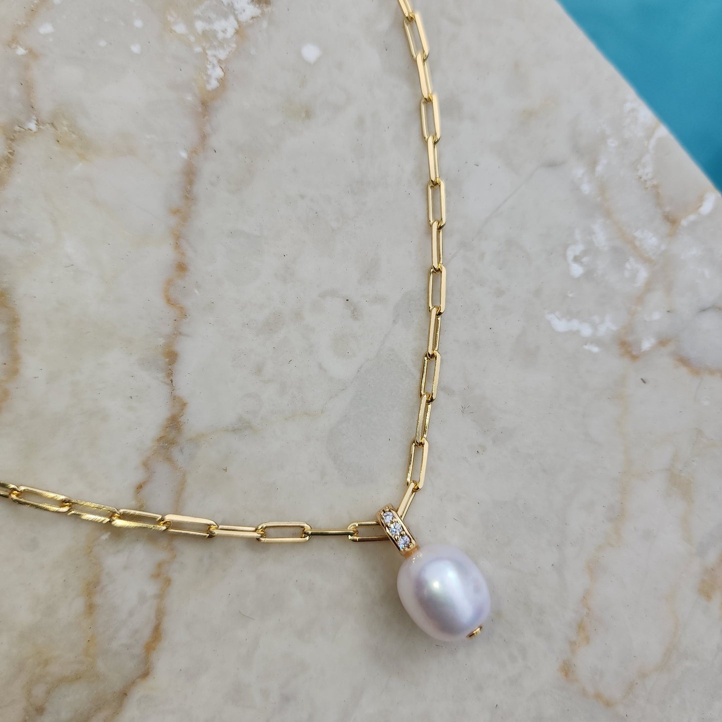 Banyan Pearl Chain Necklace