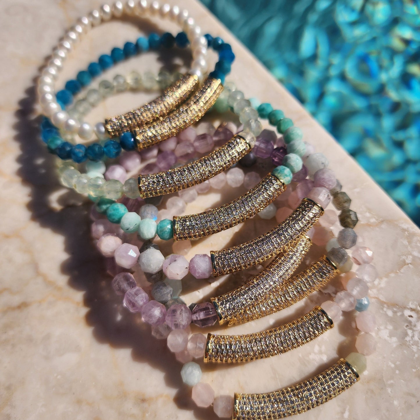 Celine Stretch Bracelet in amethyst