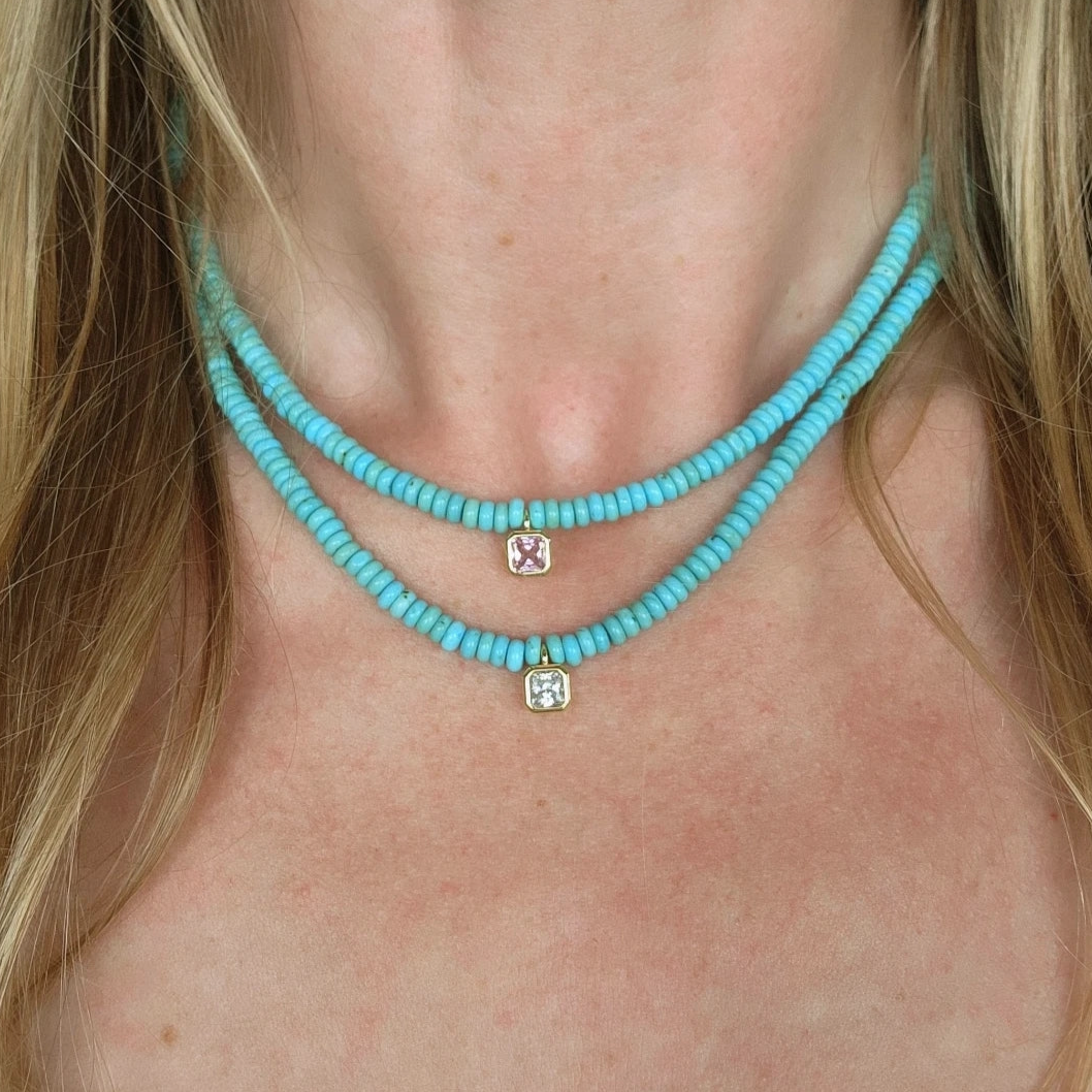 Solitaire Beaded Necklace