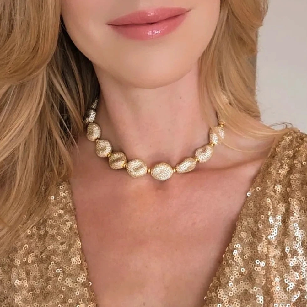 Pebble Full Metal Necklace