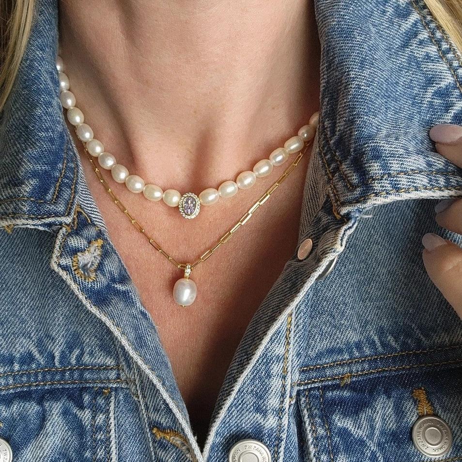 Banyan Pearl Chain Necklace