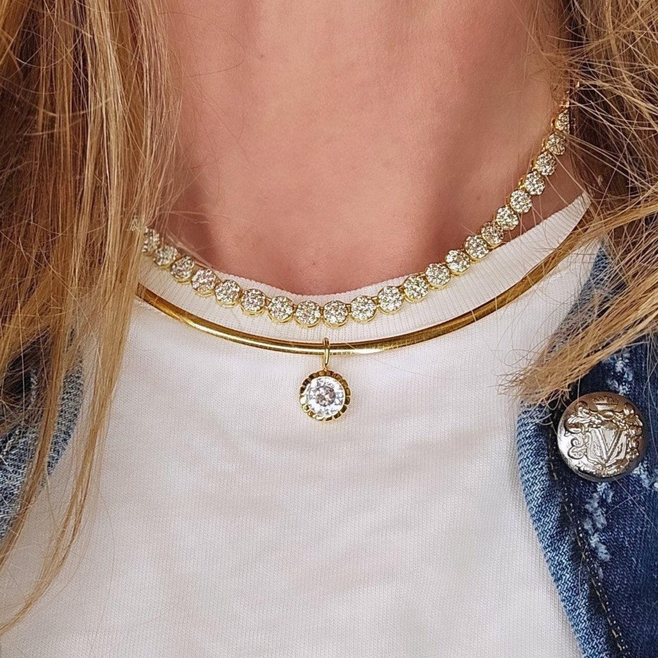 Pavé Tennis Necklace