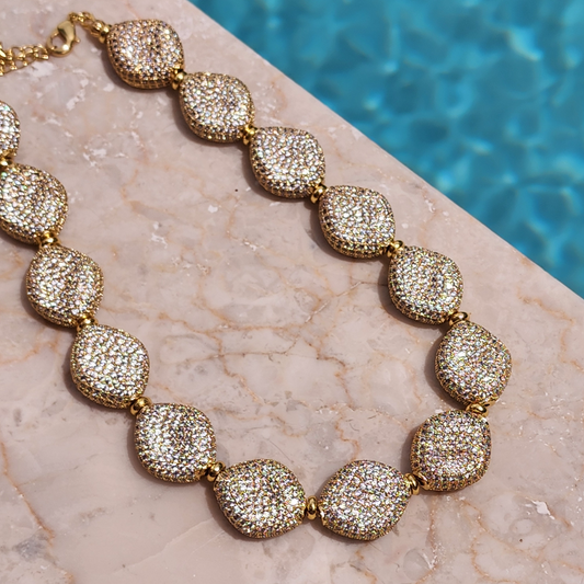 Pebble Full Metal Necklace
