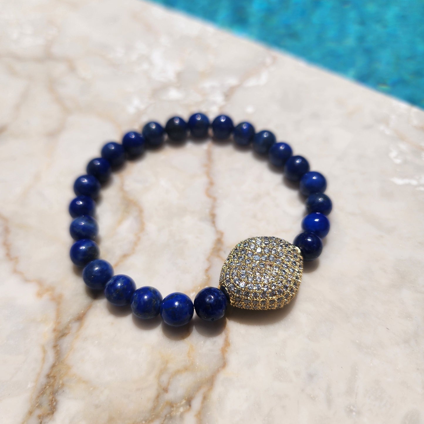 Pebble Bracelet in Lapis
