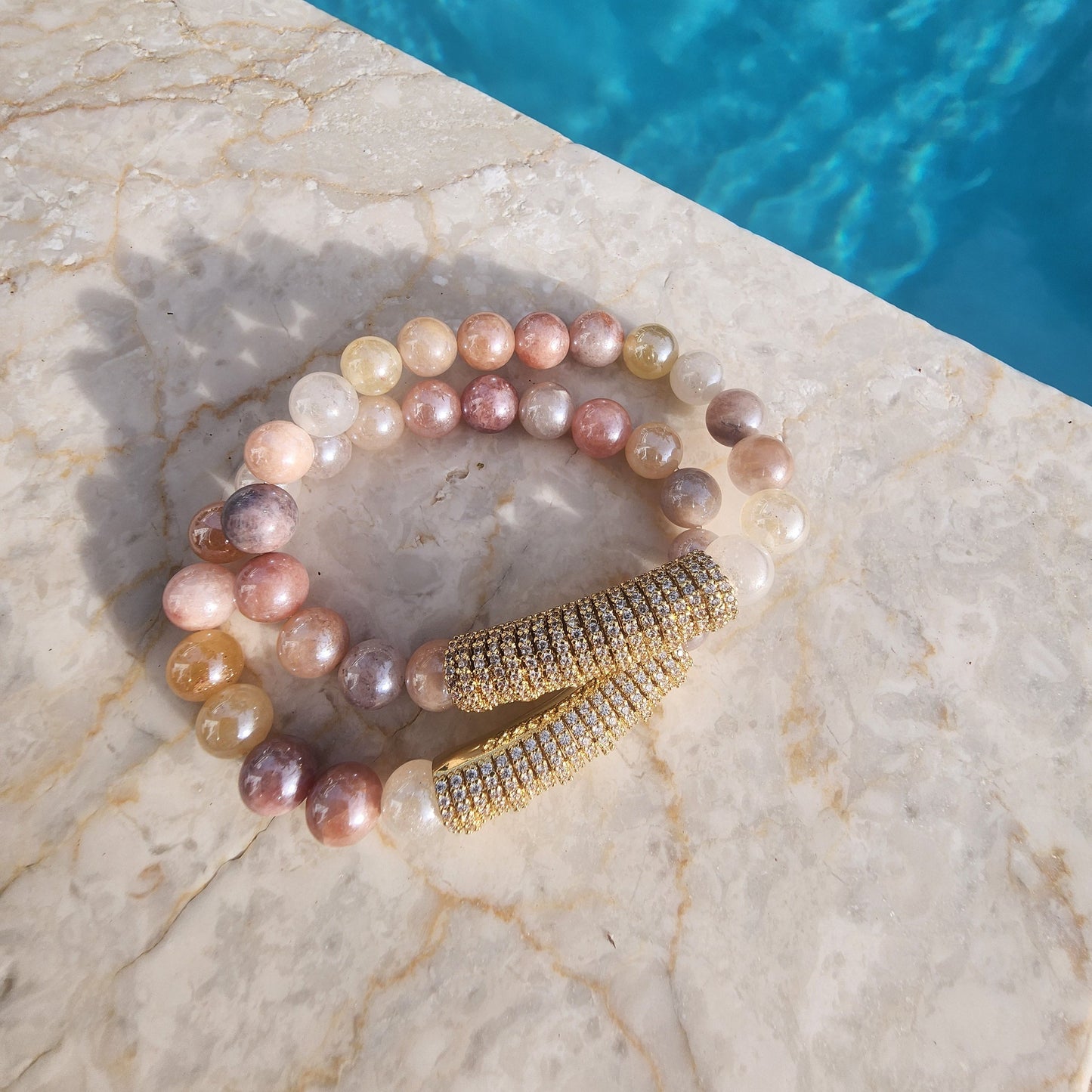 Candy Stretch Bracelet in Sun Stone